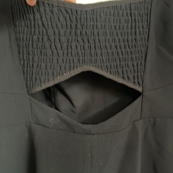 NWT FRENCH CONNECTION size 10 whisper cut out back black dress - Picture 6 of 7
